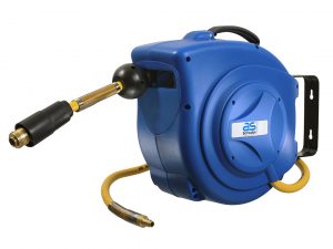 Automatic compressed air hose reel