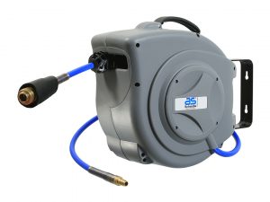 Automatic compressed air hose reel for professionals