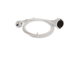 Extensions with angled plug for indoor use