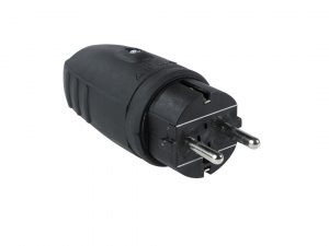 Rubber plug and coupling for outdoor use