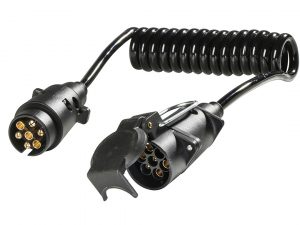 Caravan spiral extension cable