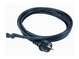 Ice-stop heating cable with thermostat