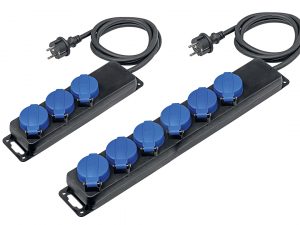 Socket strips for the construction site