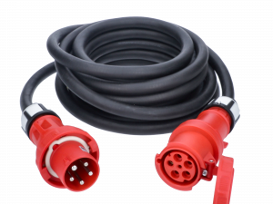as - Schwabe Power extension cable 10m 63A, 5-pole IP44 for construction site