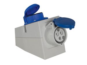 CEE wall socket 230 V, 16 A, 3-pin with earthing contact socket