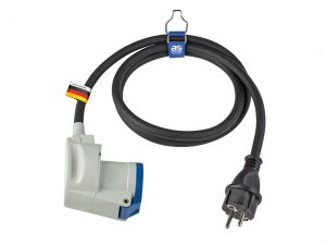 Adapterleitung mit Schutzkontaktstecker und CEE Winkelkupplung