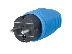 as - Schwabe Gummistecker blau IP44, 230V 16A für Außenbereich