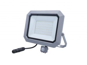 Slimline Pro Chip-LED Strahler mit Schnellanschlussadapter, OSRAM LED-Chip und verstärktem Aluminiumdruckgussgehäuse, IP65 geschützt.