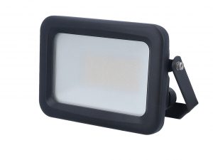 Optiline LED Strahler 30 W mit satiniertem Lichtaustritt, robustem Kunststoffgehäuse und Aluminium-Wärmeableitung, IP65 geschützt