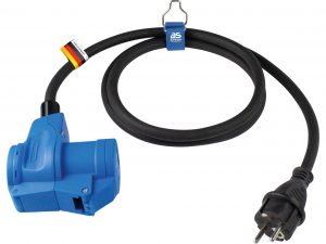 Adapter CEE wtyk IP44 na gniazdo CEE 3P z dodatkowym gniazdem IP44 230 V, 16 A, 3P H07RN-F 3G2,5 1,5 m | 60483