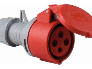 Gniazdo CEE 400 V, 16 A, 4P 6h, szaro-czerwone | 60576
