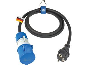 Adapter CEE Powerlight wtyk IP44 na gniazdo CEE 3P 230 V, 16 A, 3P H07RN-F 3G2,5 1,5 m | 61406