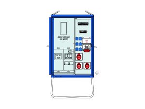 Budowlana szafa rozdzielczo-przyłączeniowa AVE 2 44 kVA | 61832