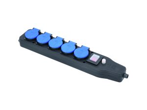 Gniazdo listwowe budowlane 5-gn. z wł. IP54 "F" | 838626