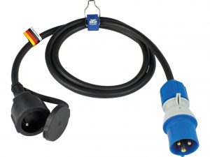 Adapter CEE Powerlight wtyk CEE 3P na gniazdo IP44 230 V, 16 A, H07RN-F 3G2,5 1,5 m "F" | 861408